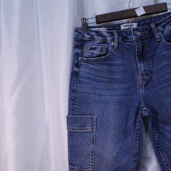 Vigoss Dark Blue Ankle Jeans - Picture 4 of 13